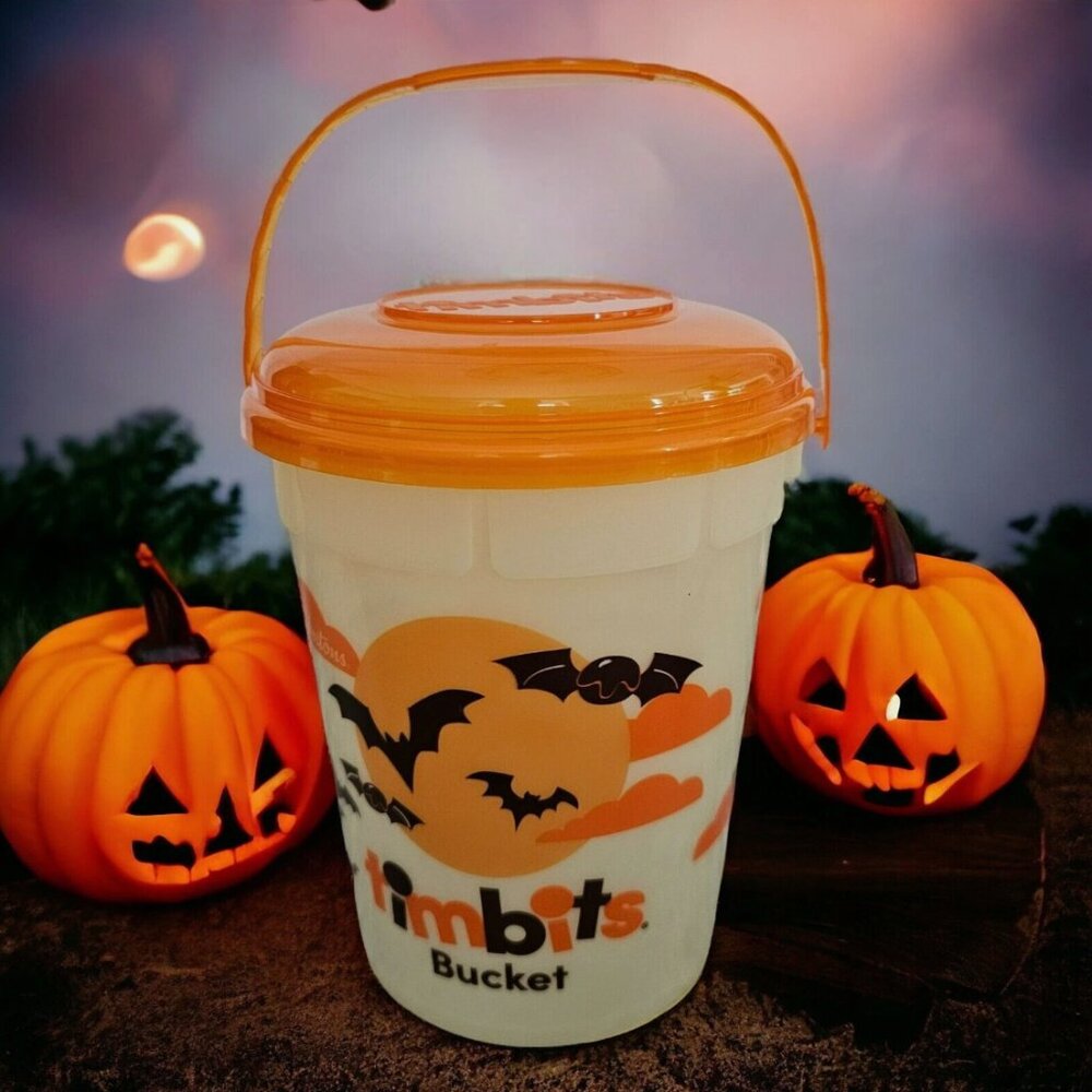 2023 Tim Hortons Trick-or-Treat Halloween Timbits Glow in The Dark Bucket